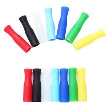 8mm 6mm Eco-Friendly Silicone Straw Tips and Cover for Extra Wide Stainless Steel Straws-Bar Accessories - photo 5