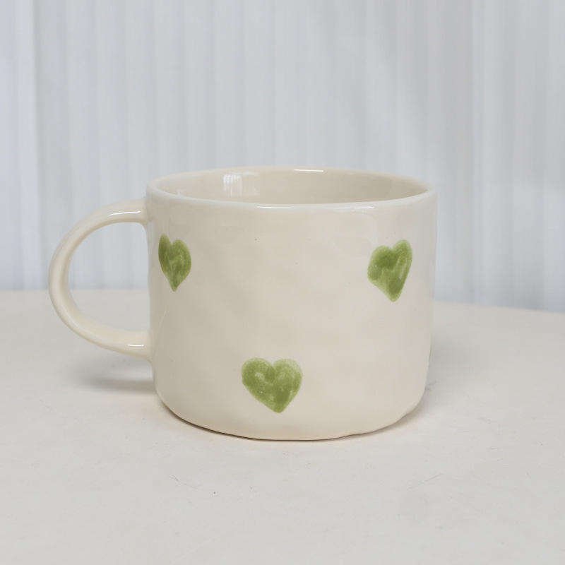 Handmade Ceramic Coffee Cup 300ml Espresso Customized Glazed Stoneware Mug Dishwasher Safe Reusable Kitchen Gift Barista Set - photo 5