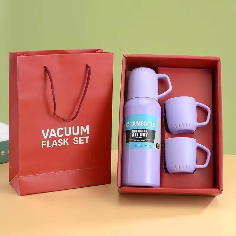 500ml Stainless Steel Vacuum Hip Flask and Cup Gift Set - photo 3