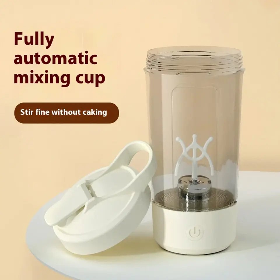 450ml USB Rechargeable Electric Mixing Cup Portable Automatic Electric Protein Shaker Bottle - photo 4