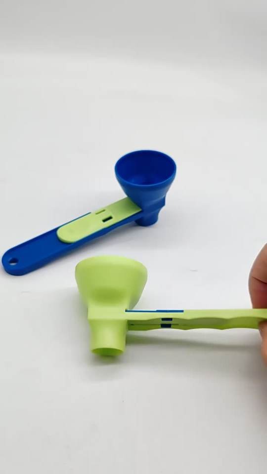 Creative Mess Free Slide Scoop Measuring Spoon Funnel for Protein Powder or Coffee - photo 5