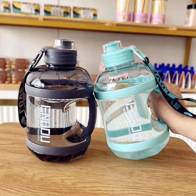2.4L Half Gallon Plastic Leak Proof Portable Plastic Water Bottle Jug With Handle - photo 3
