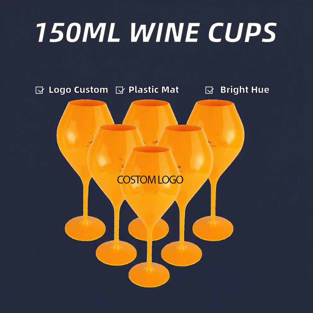 150ml Transparent PS Plastic Wine Glasses - photo 3