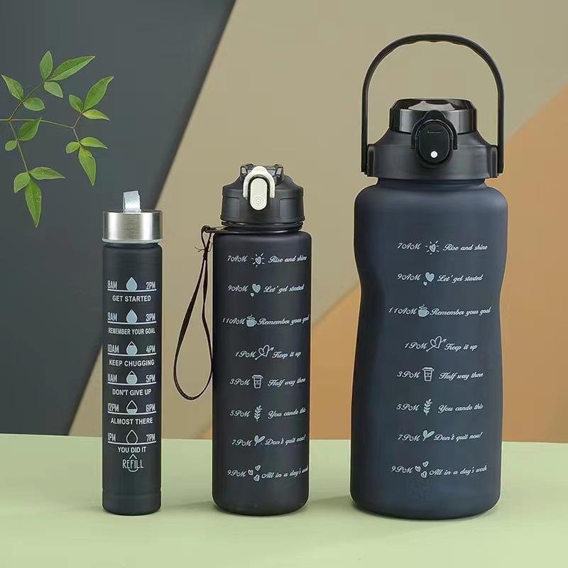 2L Motivational BPA Free Plastic Water Bottle With Times to Drink