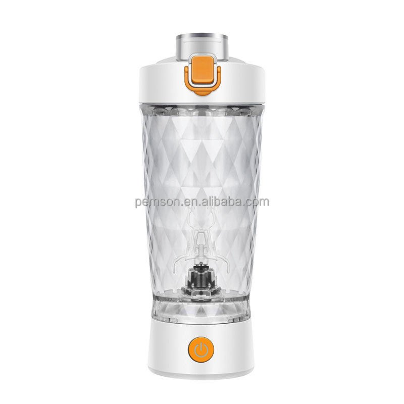 BPA Free 650ml Tritan Electric Protein Shaker Bottle with USB Rechargeable Base and Powder Storage - photo 5