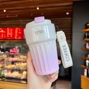 Süße 400ml Farbverlauf Sommer Last Blast klassischer isolierter Edelstahl Auto Becher für Mädchen