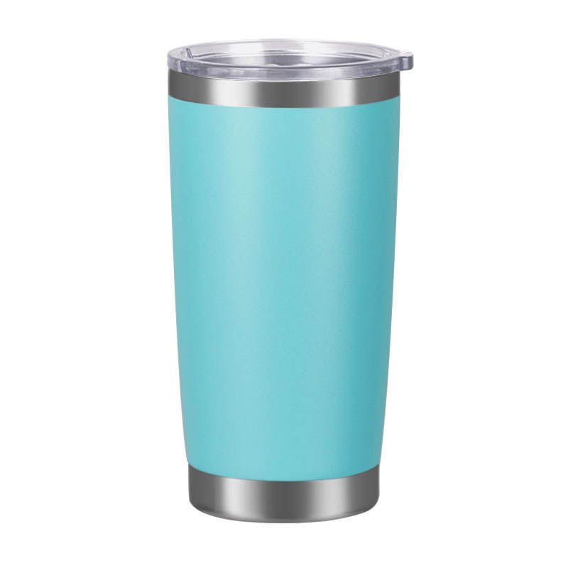 Custom Powder Coated 20oz Insulated Double Wall Stainless Steel Tumbler Mini Style With Handgrip for Coffee Water Beer Tea Gifts - photo 4