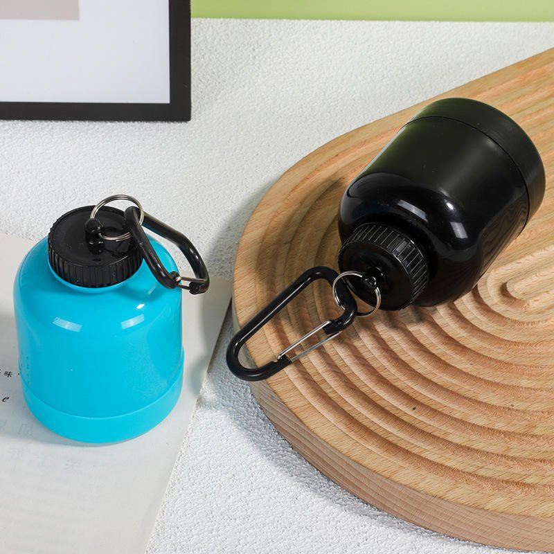200ml Factory Customized BPA Free Portable Plastic Protein Powder Funnel Container With Key Chain - photo 2