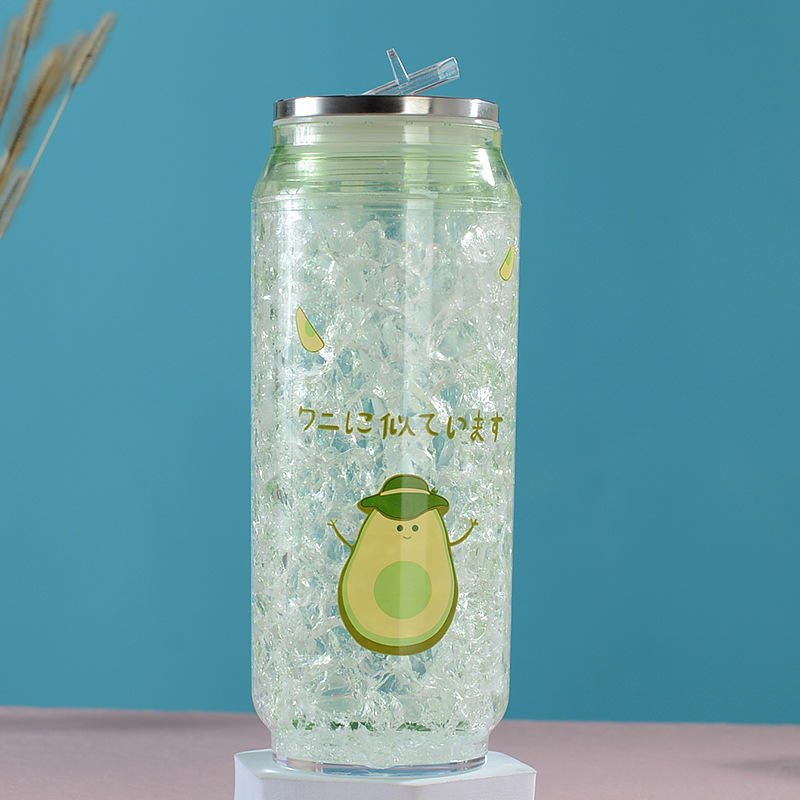 Personalized Creative Double Wall Plastic Acrylic Sublimation Soda Beer Pop Can Tumbler With Foldable Straws - photo 5