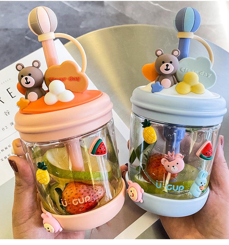 BPA Free Wholesale Portable Acrylic 470ml Plastic Boba Straw Kids Tumbler Cups With Lids and Straws - photo 5