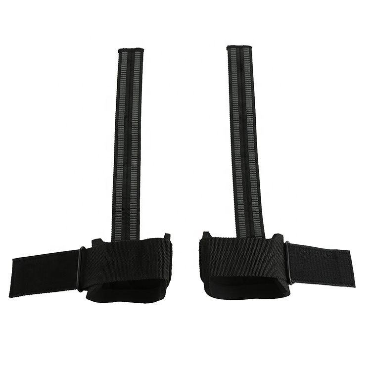 Gym Wrist Straps With D Ring Reinforced Weight Lifting Hand Straps for Strength Training Workout Grip Aid - photo 3