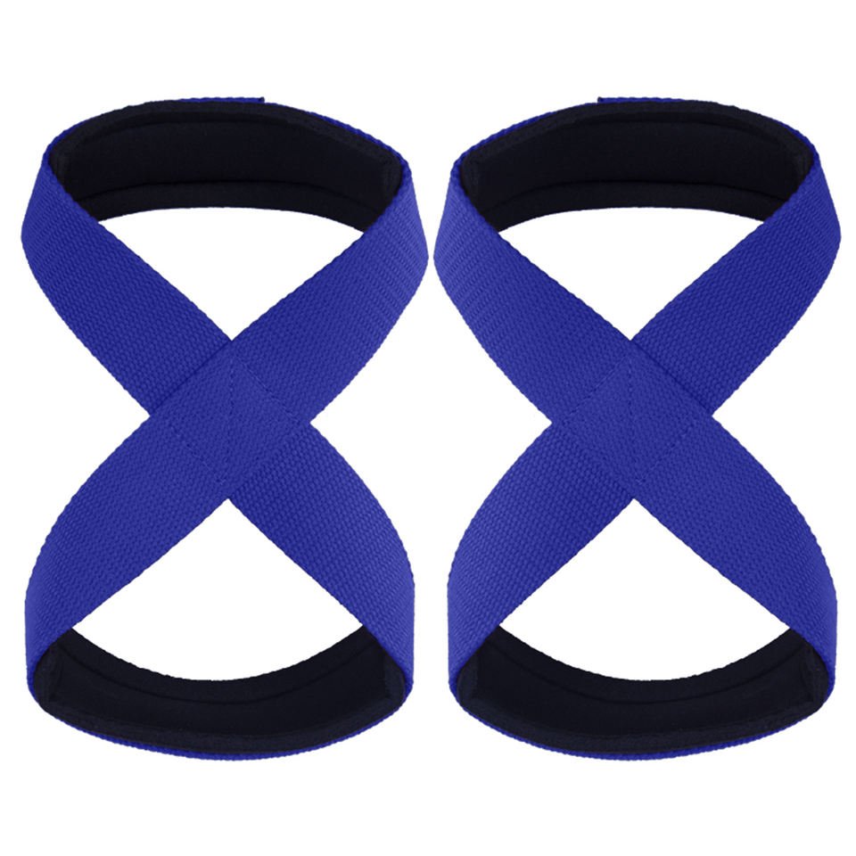 Figure 8 Lifting Straps Reinforced Gym Hand Grips for Heavy Lifting Deadlift Fitness Strength Workout Support - photo 3