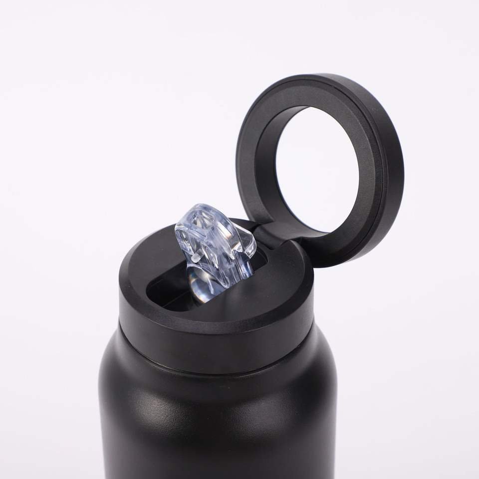 Water Bottle Design 710ml Magnetic Ferrofluid Liquid Stainless Steel Magnetic Water Bottle With Phone Holder - photo 5
