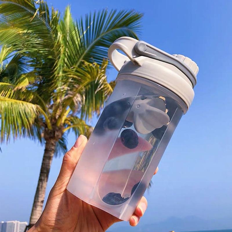 Custom Logo 20OZ Bpa Free Plastic Protein Shake Mixer Shaker Bottle With Ball - photo 3