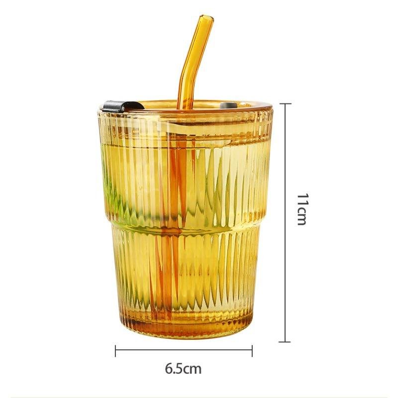Borosilicate Glass Water Bottle with Silicone Sleeve for Daily Use and Outdoor Activities 420ml Leak Proof Eco Friendly - photo 5