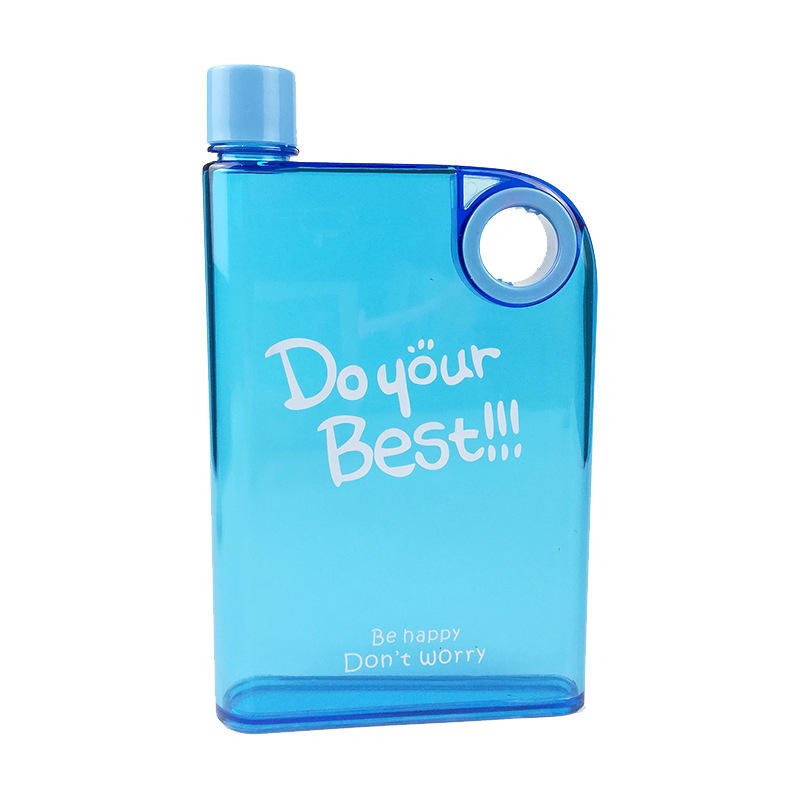 Promotional Gift Custom Logo Notebook A5 Memo Flat Portable 450ml Plastic Water Bottle - photo 5