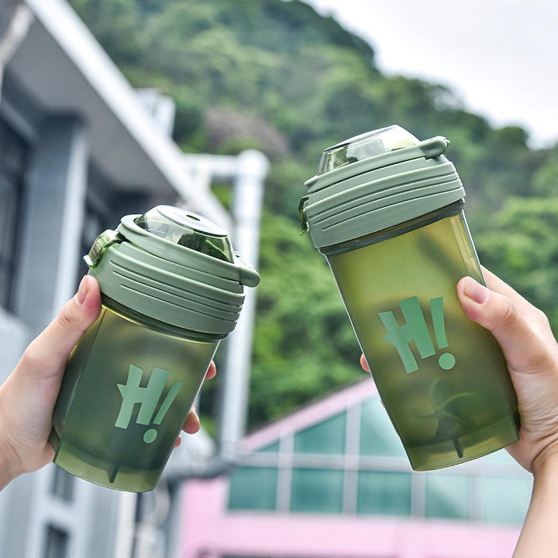 BPA Free Soft Touch Protein Shaker Bottle 700ml Matte Black - photo 3