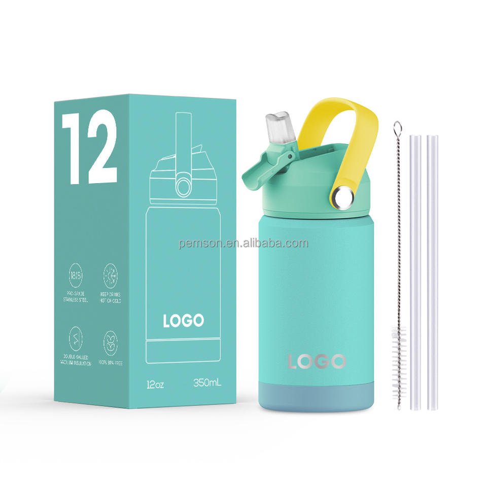 BPA Free Wholesale Patent 12oz Stainless Steel School Water Bottle - photo 2