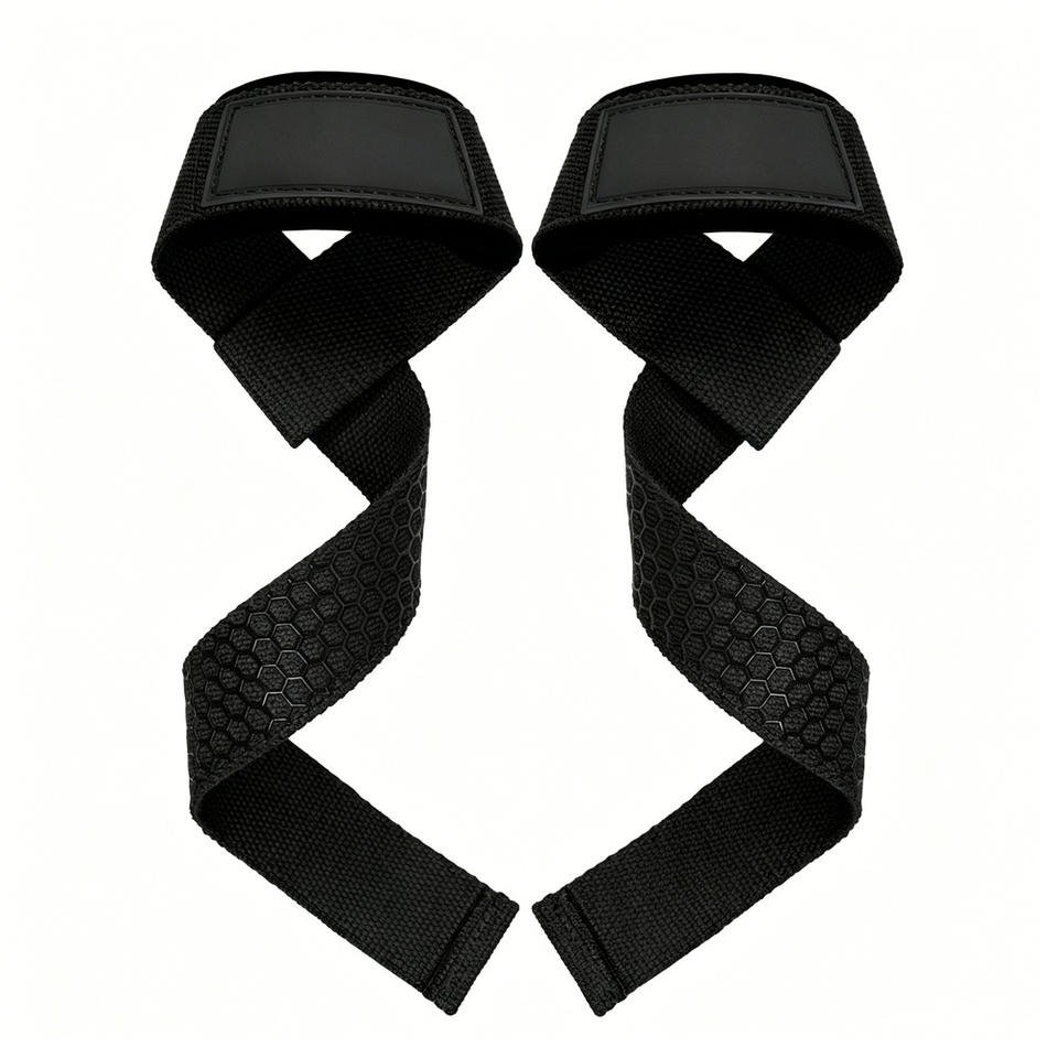 Custom Logo Gym Wrist Straps Power Nylon Material Silicone and Cotton Padded Hand Grips for Deadlifting and Weight Lifting - photo 3