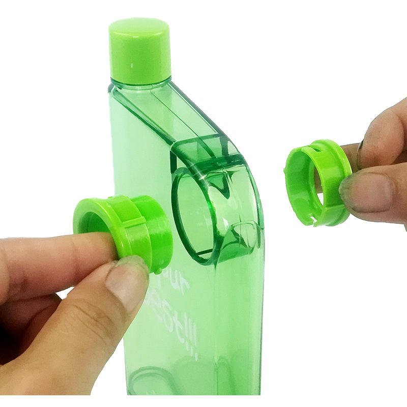 Promotional Gift Custom Logo Notebook A5 Memo Flat Portable 450ml Plastic Water Bottle - photo 4
