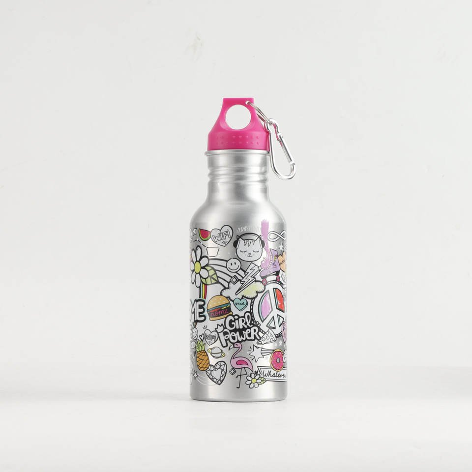 DIY 500ml Aluminium Graffiti Portable Sport Water Bottle - photo 5