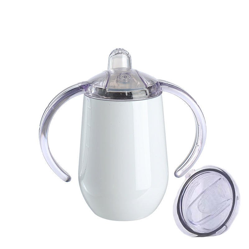 12oz Stainless Steel Kids Tumbler Straw Sublimation Sippy Cup Camping Travel Double Wall Cold Thermal Customizable Logo Print - photo 2