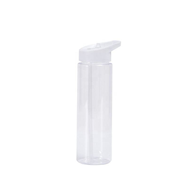 New Arrival 700ml Business Gifts Water Bottle Custom Logo Plastic Cylinder Water Bottle With Straw - photo 4