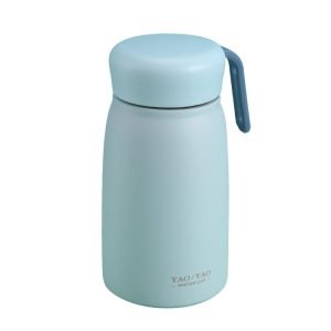 Koreanischer Stil tragbarer Edelstahl Thermosbecher 350ml großer Bauch Hand Geschenk passender Becher für Herren Damen Vakuum für Getränk und Essen
