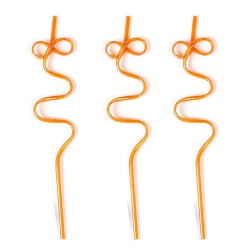 Reusable Flexible Kids Straws Birthday Party Supplies Different Shapes Decorations Colorful Crazy Twisty Drinking Straws - photo 2