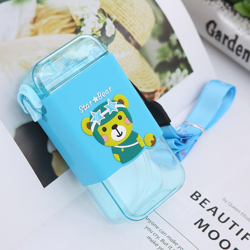 Korean Style A5 Flat Square Cartoon Water Bottle - photo 4