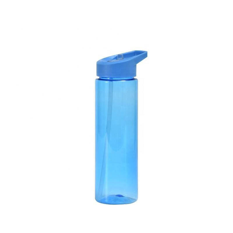 New Arrival 700ml Business Gifts Water Bottle Custom Logo Plastic Cylinder Water Bottle With Straw - photo 3