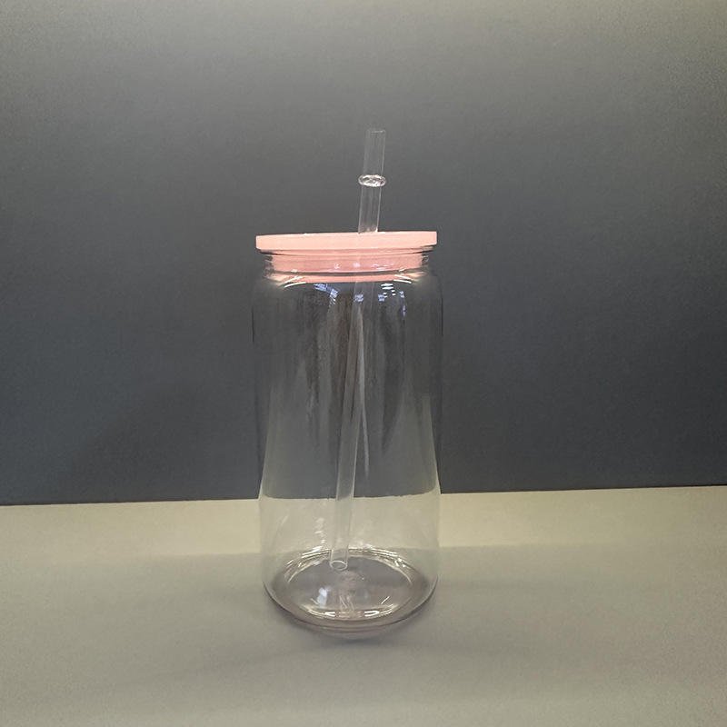 Eco Friendly BPA Free 16oz PET Plastic Soda Can Tumbler with Colorful Lid Straw for UV DTF Wrap Party Use - photo 3