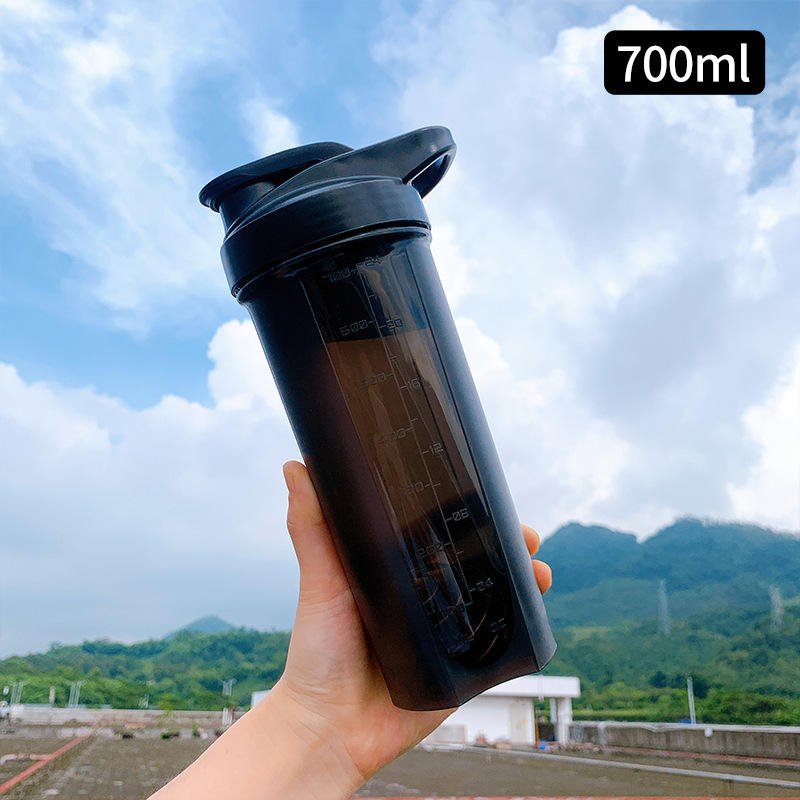 600ml 20oz Portable BPA Free Shaker Bottles With Stirring Mixing Ball for Protein Powder Mixer - photo 3