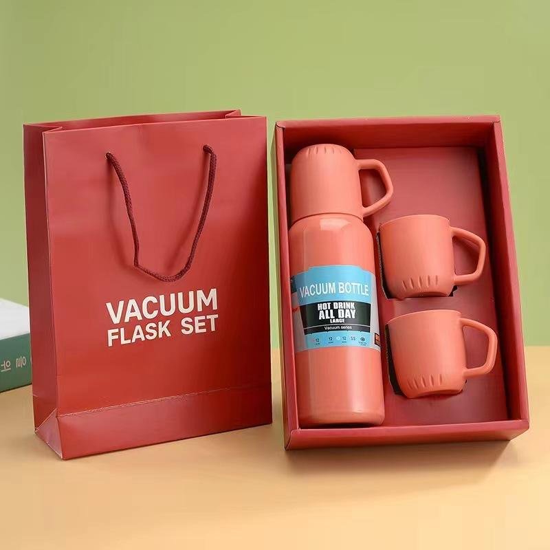 500ml Stainless Steel Vacuum Hip Flask and Cup Gift Set - photo 2
