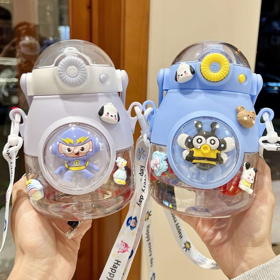 Wholesale Gifts Cute Children 1000ml Large Capacity Kids School Portable Sports Water Bottle With Strap - photo 4