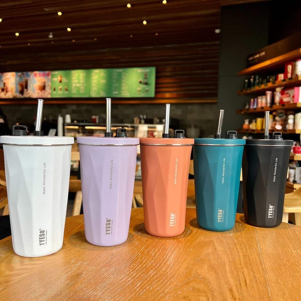 40oz Double Walled Insulated Stainless Steel Tumbler Cup With Lid and Straw - photo 2