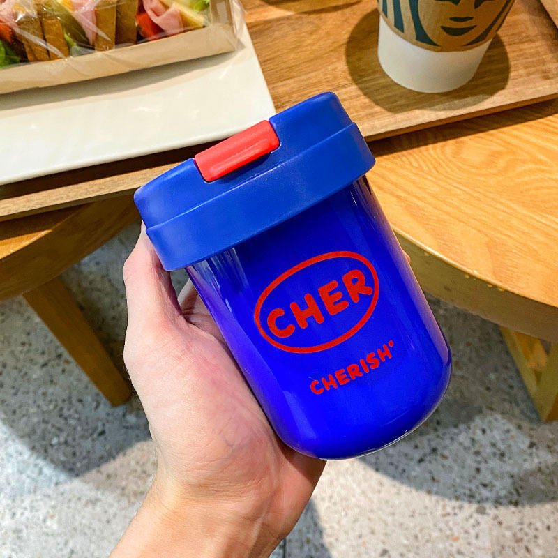 Creative Portable Modern 300ml Colorful Plastic Tumbler Cups With Straw - photo 5