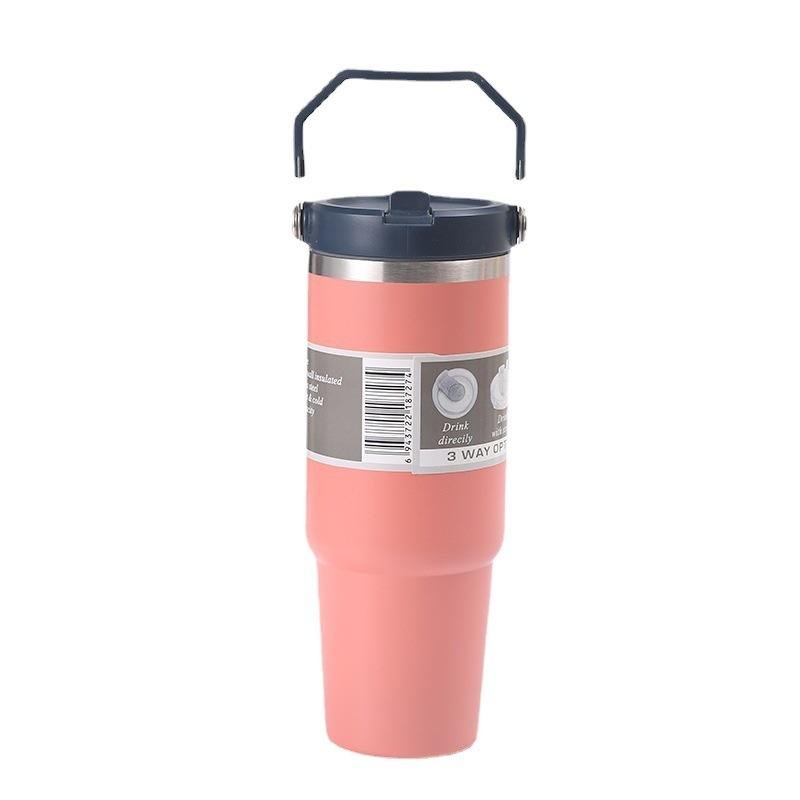 30oz Insulated Custom Stainless Steel Water Mugs Cup Tumbler With Lid and Handle - photo 3