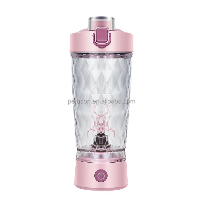 BPA Free 650ml Tritan Electric Protein Shaker Bottle with USB Rechargeable Base and Powder Storage - photo 4