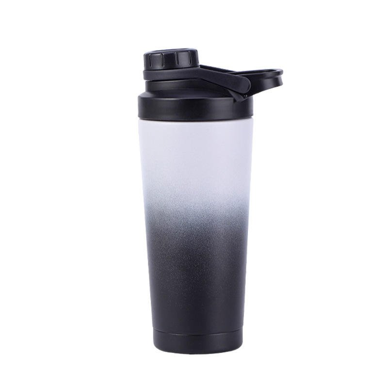 700ml Stainless Steel Protein Shaker Bottle Double Wall Vacuum Insulated Gym Mixer Cup - photo 2