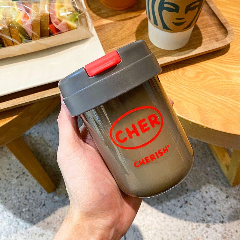 Creative Portable Modern 300ml Colorful Plastic Tumbler Cups With Straw