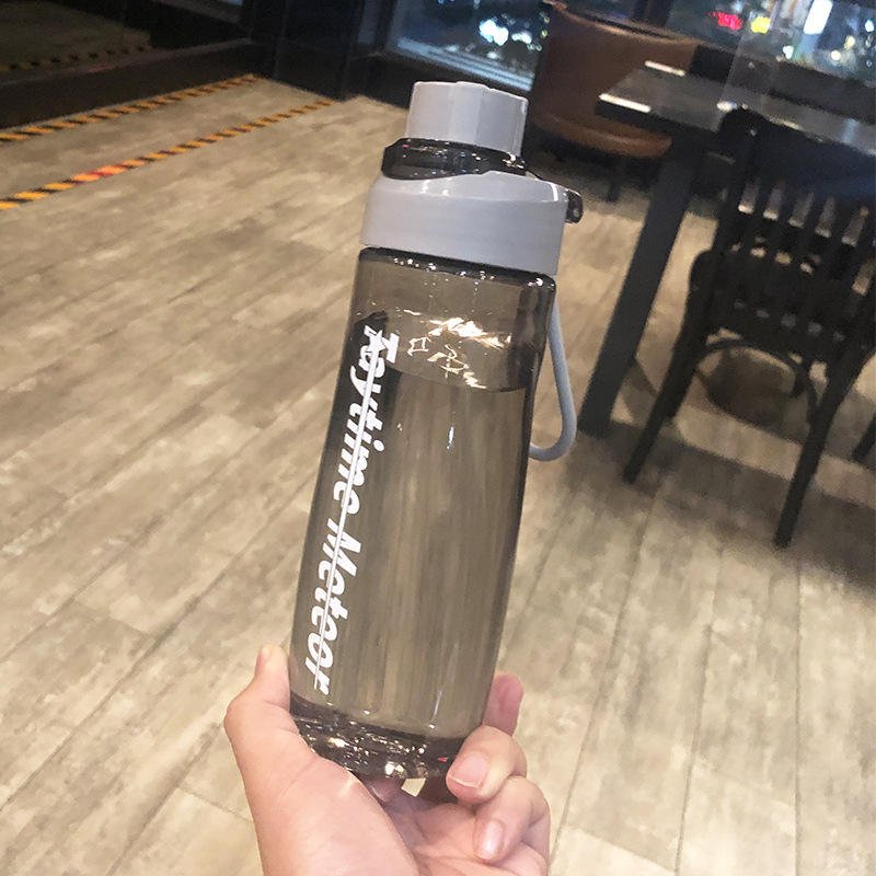 Large Capacity 680ml Kids Student Outdoor Sports Gym Portable Aquaflask Clear Plastic Water Bottle - photo 4