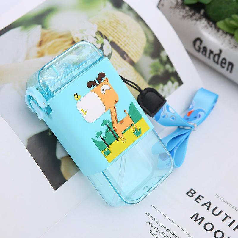 Korean Style A5 Flat Square Cartoon Water Bottle - photo 5