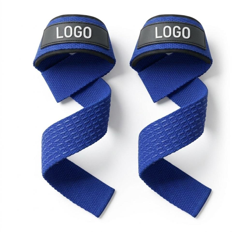 Customized Logo Gym Accessories Professional Heavy Duty Padded Weight Lifting Straps Wholesale Gym Fitness Wrist Straps