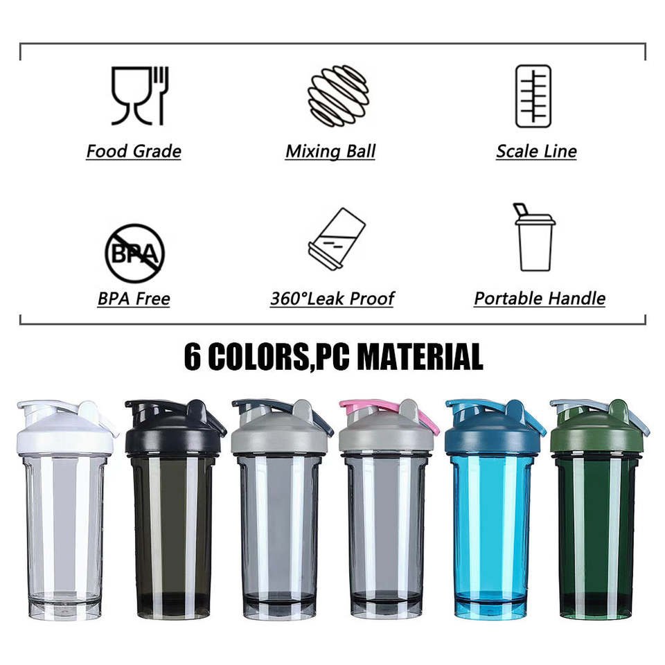 600ml 20oz Tritan Gym Training Shaker Bottle - photo 3
