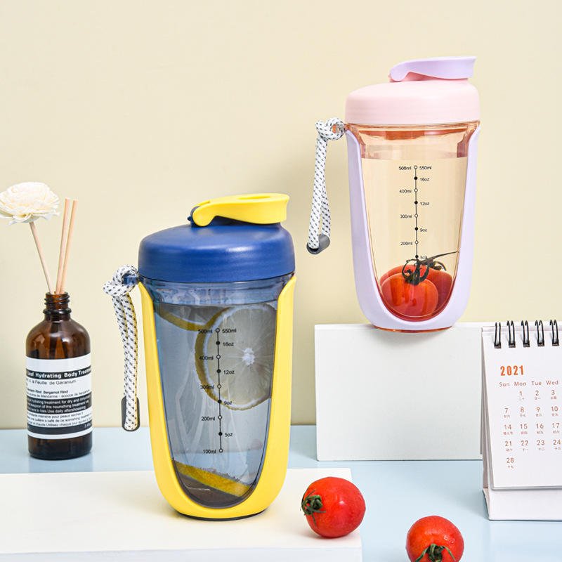 Cute Creative 550ml Personalized Protein Milkshake Gym Shaker Bottles - photo 3