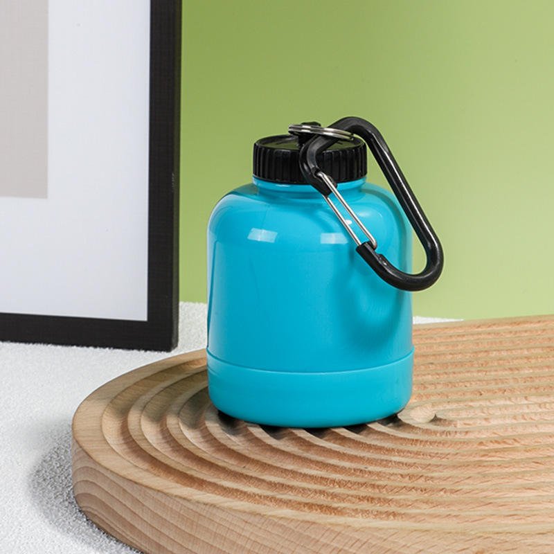 200ml Factory Customized BPA Free Portable Plastic Protein Powder Funnel Container With Key Chain - photo 3