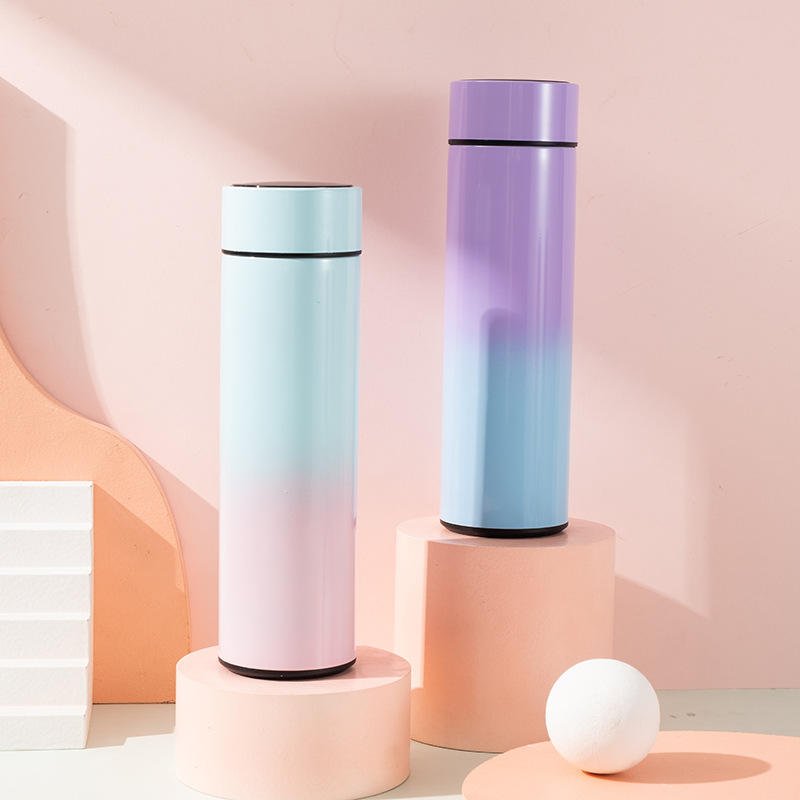 LED Temperature Display Double Walled 304 Stainless Steel Thermo Reminder to Drink Vacuum Flasks Smart Water Bottle - photo 2