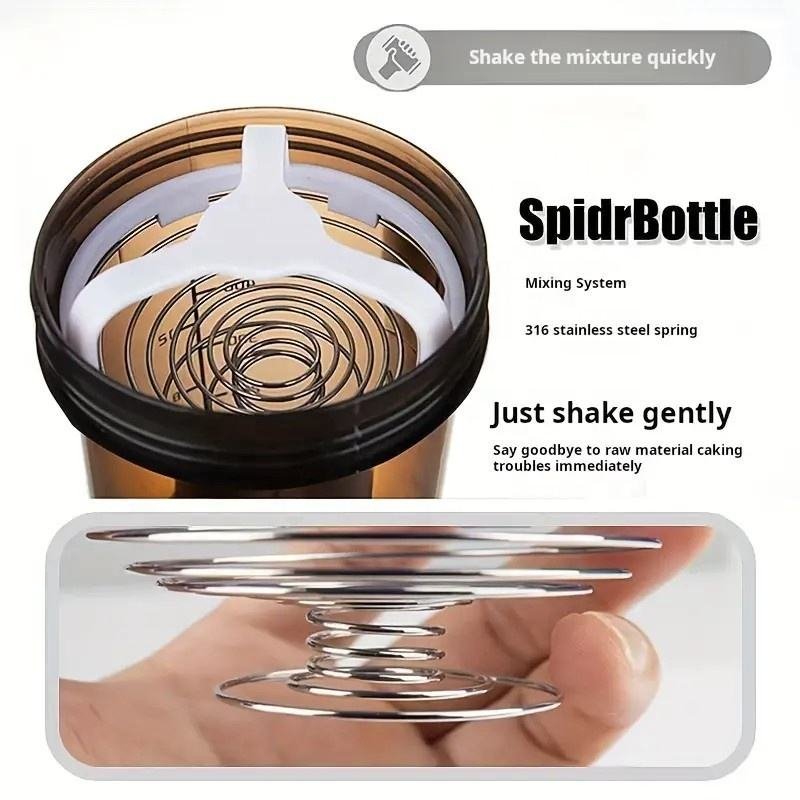 500ml 3 Layers Shaker Protein Bottle Powder Shake Cup Water Bottle Plastic Mixing Cup Body Building Exercise Bottle - photo 5