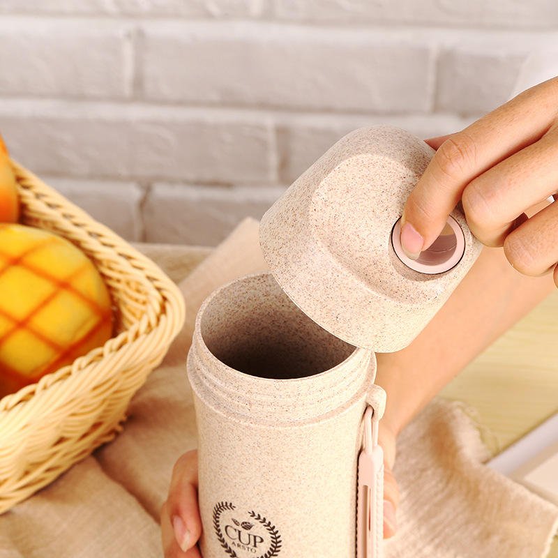 Eco-Friendly 420ml Biodegradable Wheat Straw Fiber Cup - photo 2